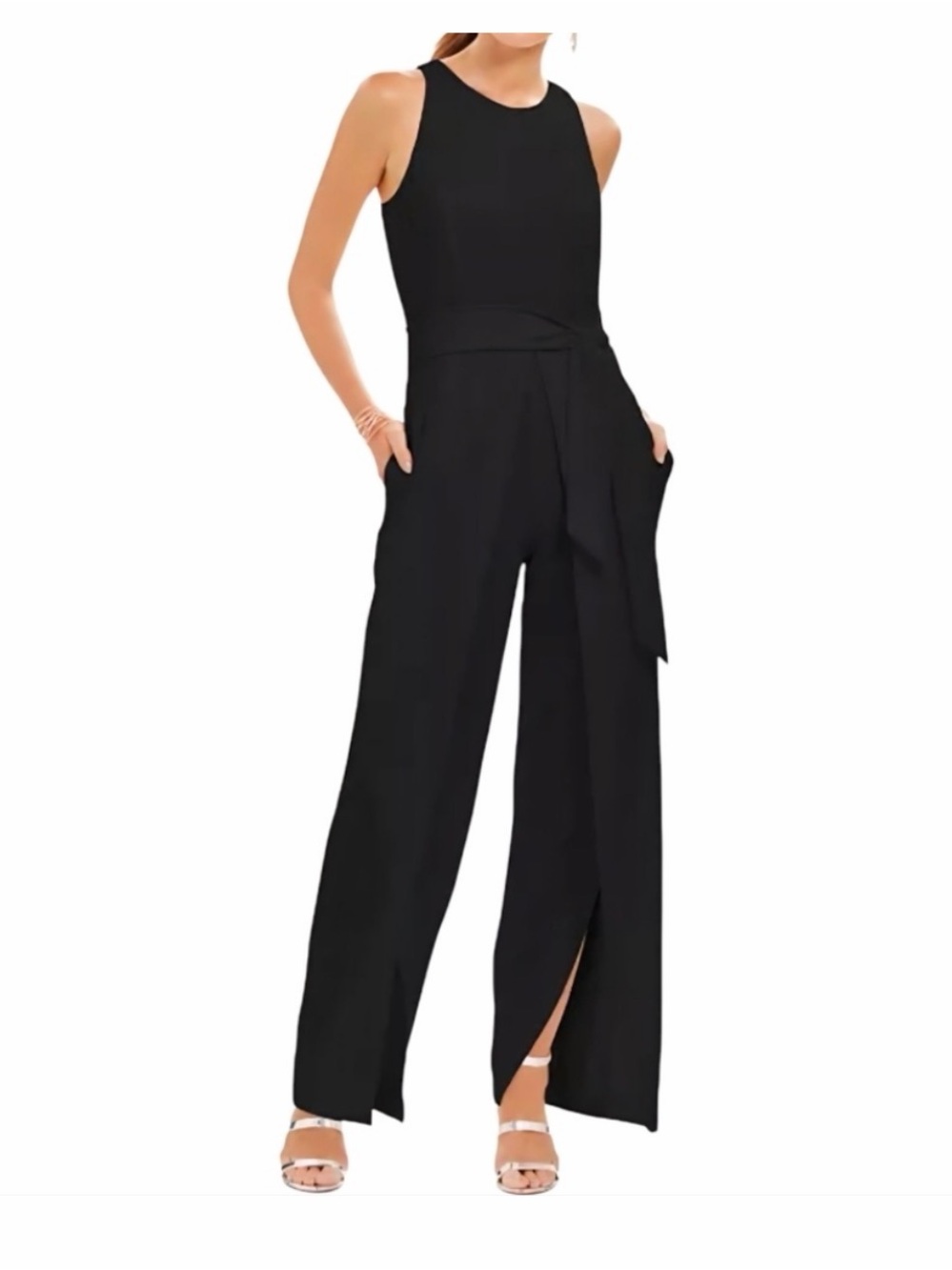INC International Concepts Black Jumpsuit